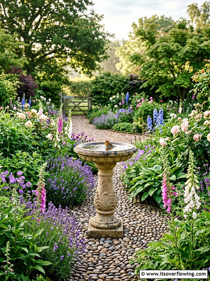 Pedestal bird bath - 25 garden ideas for birds