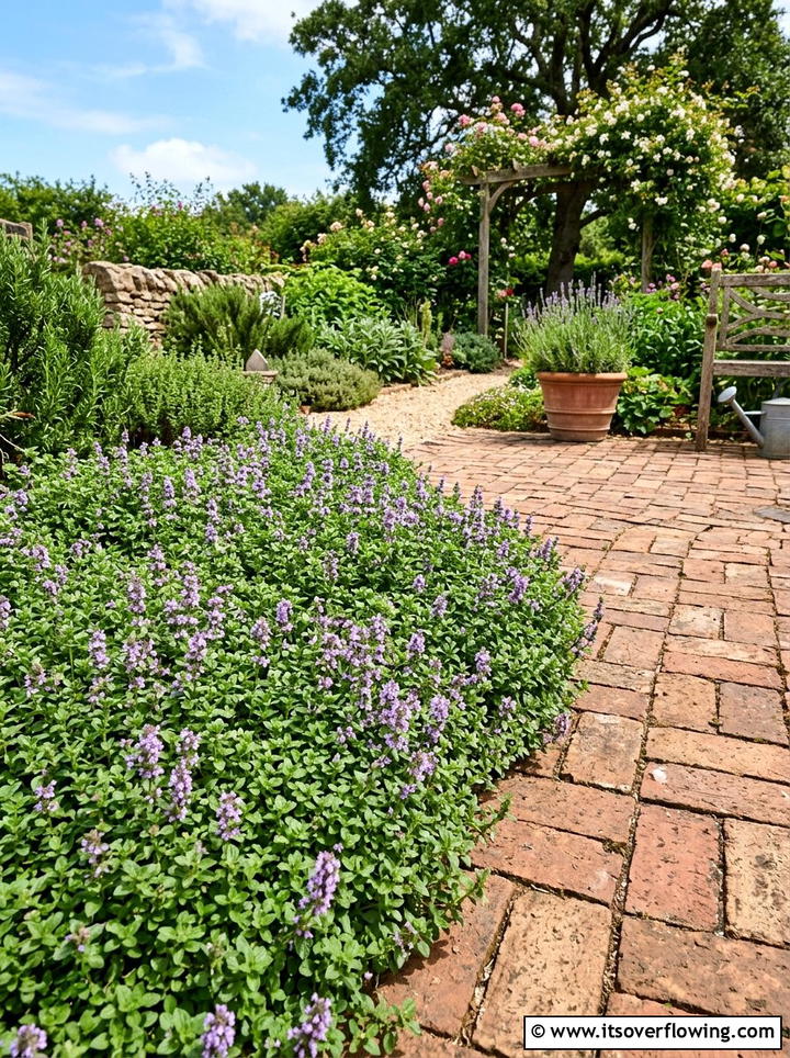 Pennyroyal ground cover - 25 creative garden ideas with clover lawn alternatives