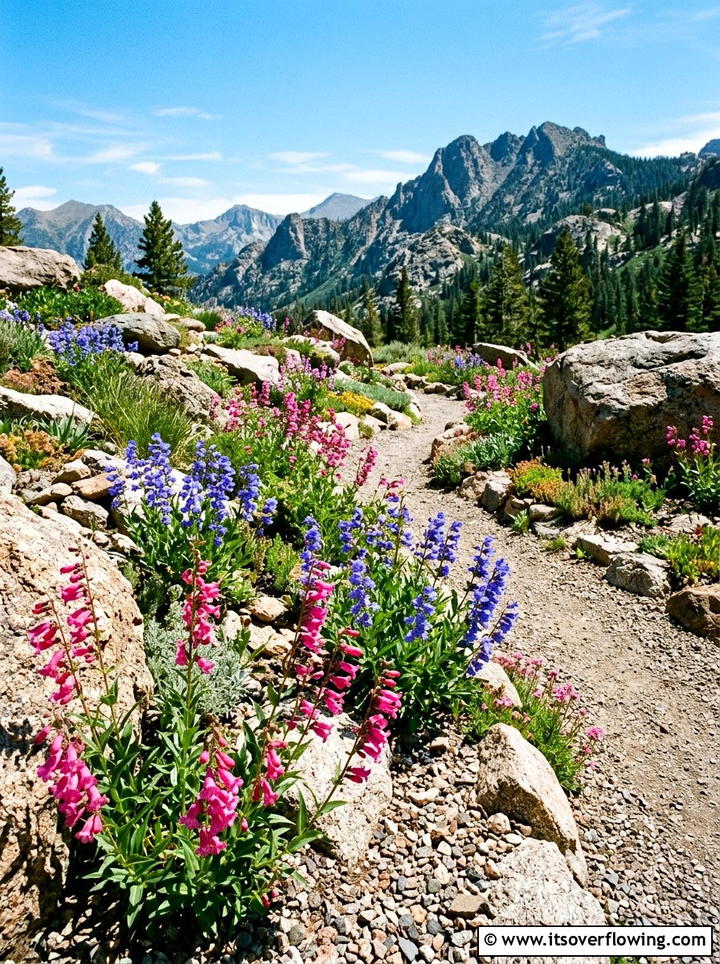 Penstemon Rock Garden - 25 garden ideas for hummingbirds