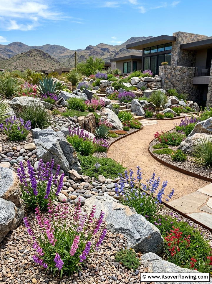 Penstemon rock garden - 25 creative garden ideas with hummingbird plants