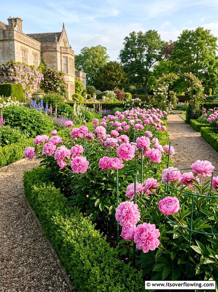 Peony flower garden - 25 garden ideas for clay soil