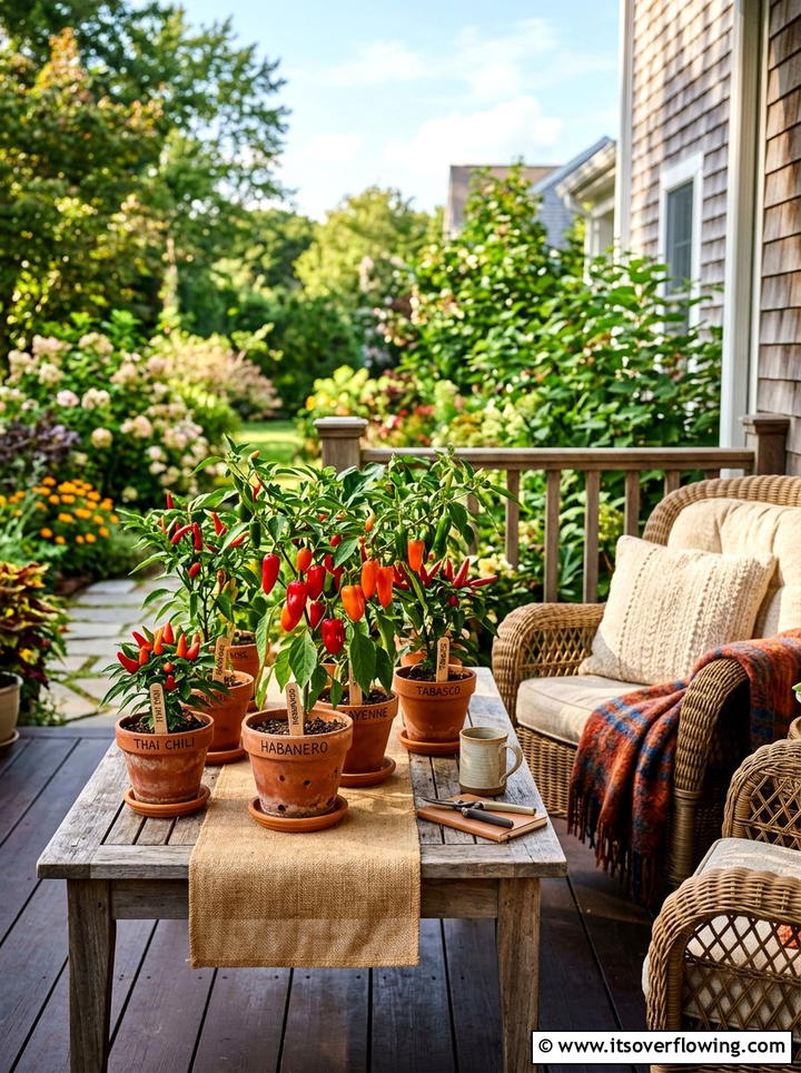 Pepper Plant Pots - 25 front porch ideas with edible plants