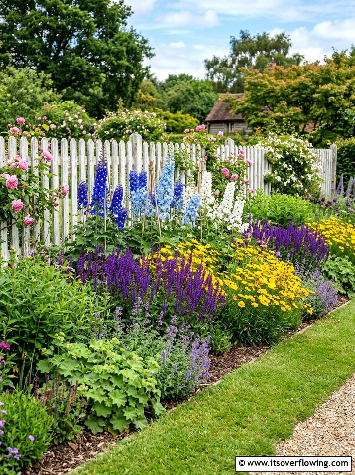 Perennial Border - 25 cheap garden ideas with perennials