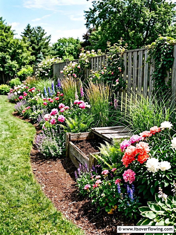 Perennial Border With Pit Composter - 25 creative garden ideas with composting stations