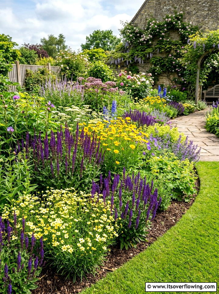 Perennial Flower Bed - 25 garden ideas for bees
