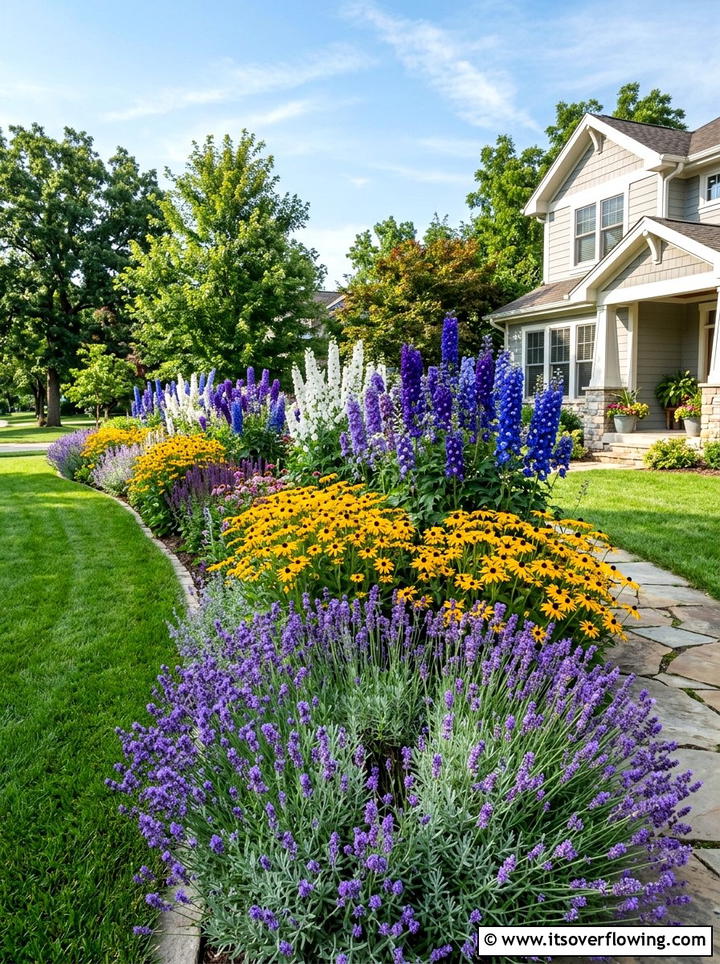 Perennial Flower Border - 25 creative garden ideas for suburban homes