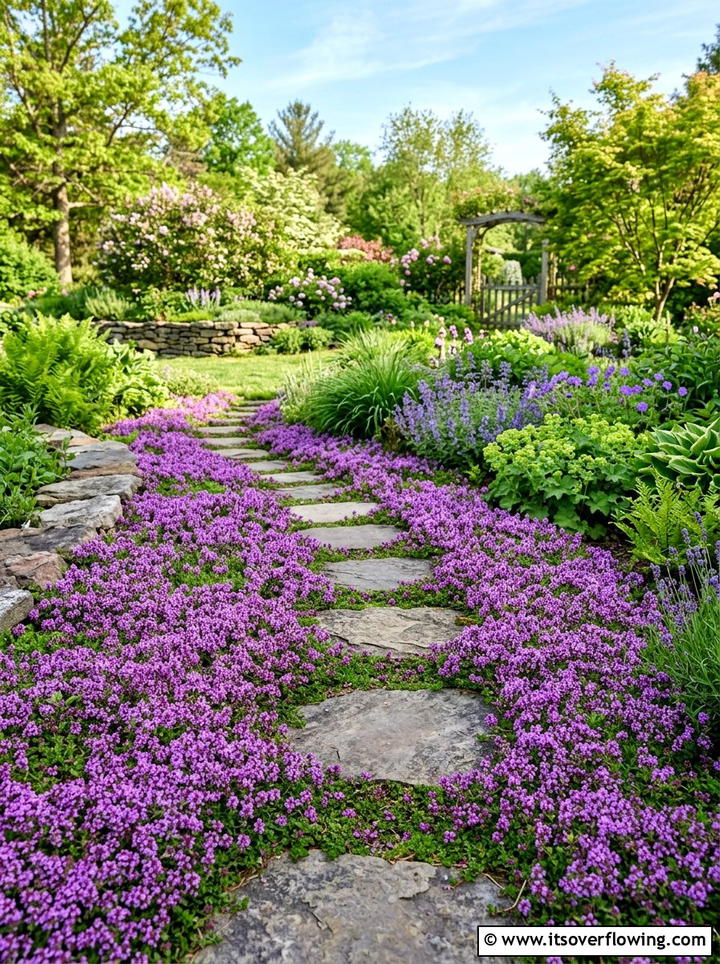 Perennial Ground Cover - 25 backyard ideas with no grass
