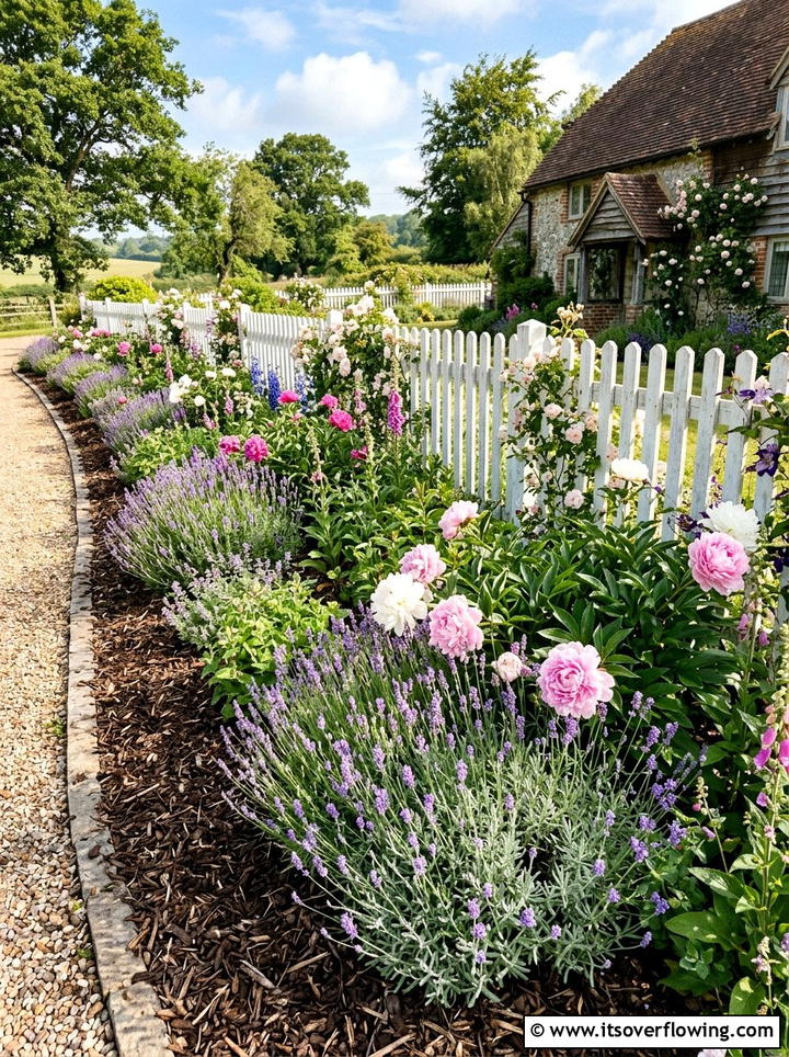 Perennial Mulch Border - 25 backyard ideas with mulch beds