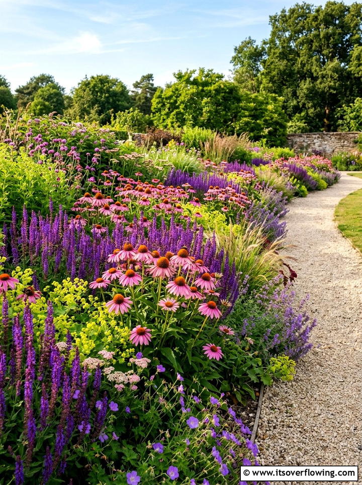 Perennial borders for summer blooms - 25 small garden ideas for year round color
