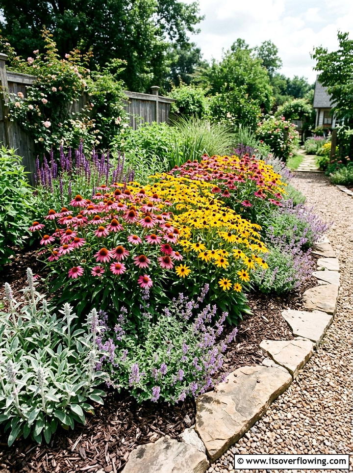 Perennial flower bed - 25 garden ideas for cottage homes