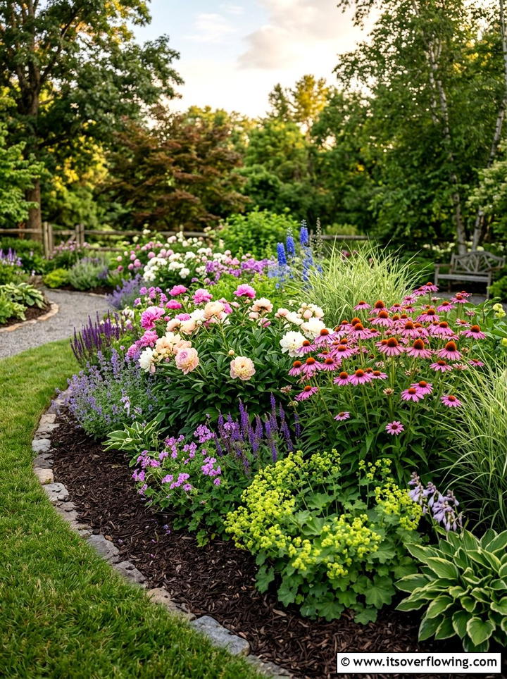 Perennial flower garden - 25 small garden ideas with flowers