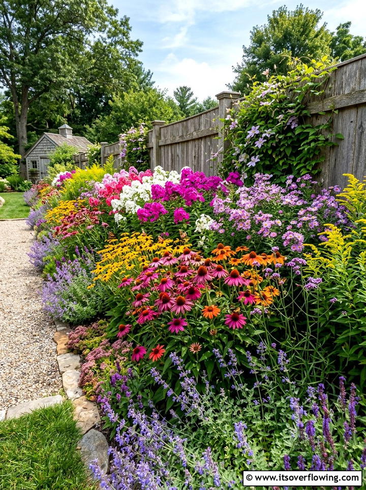 Perennial pollinator border - 25 garden ideas with pollinator plants