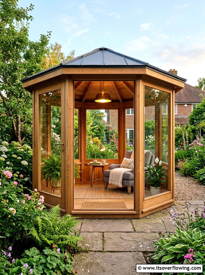 Pergola Meditation Space - 25 creative garden ideas with meditation corners