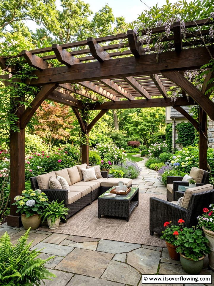 Pergola Over Patio - 25 garden ideas with weekend projects