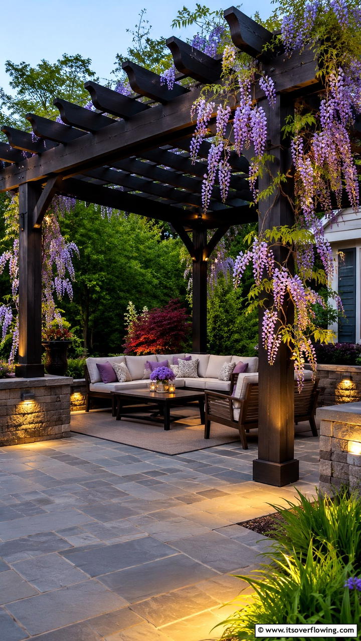 Pergola Seating for Elegance - 20 Garden Furniture Ideas to Create a Beautiful Outdoor Space