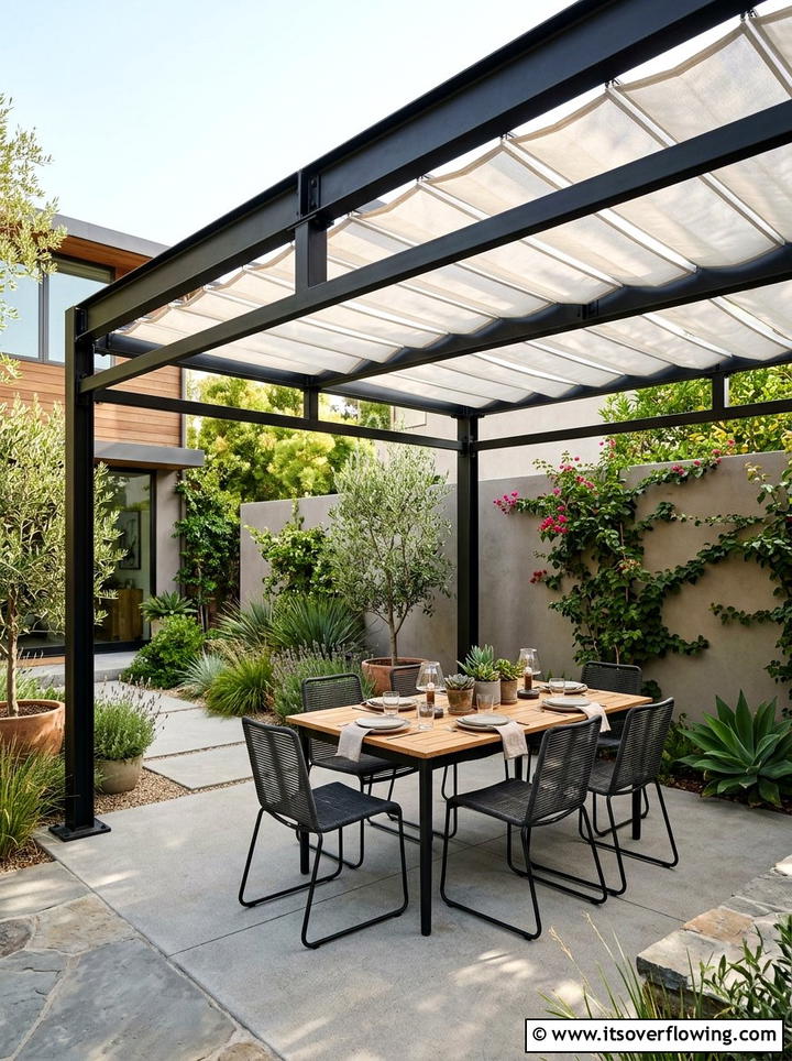 Pergola Shade Structure - 25 garden ideas for courtyards