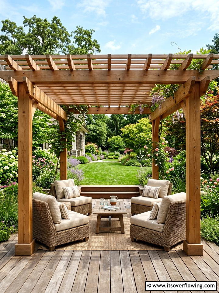 Pergola Style Arbor - 25 garden ideas with arbors