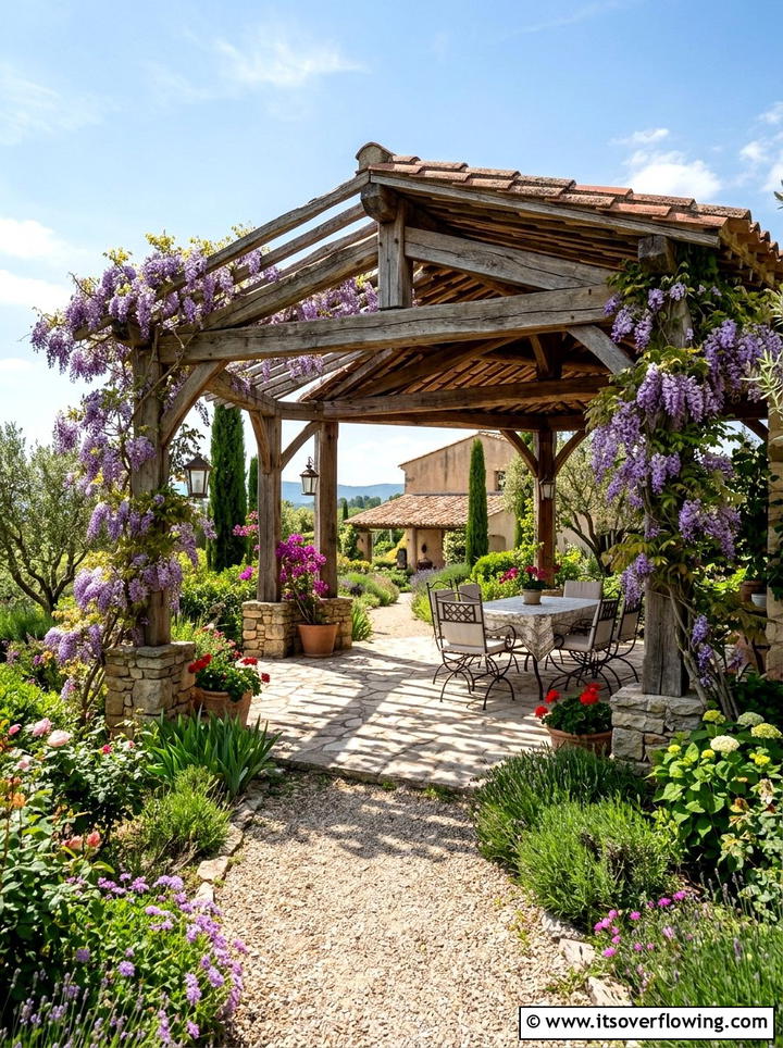 Pergola Style Gazebo - 25 garden ideas with gazebo