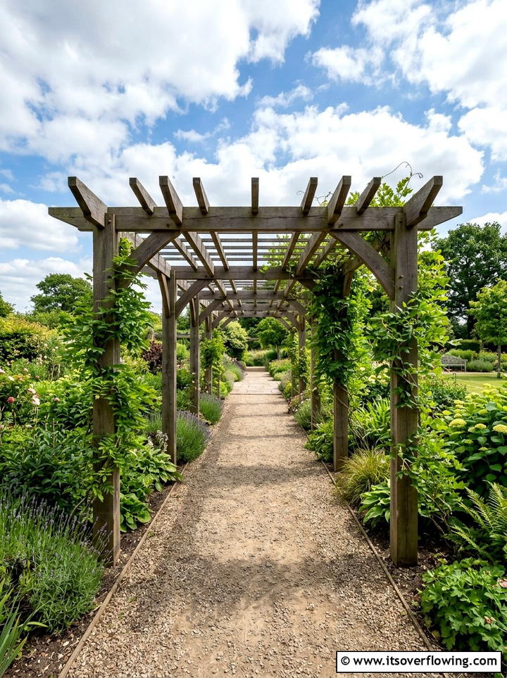 Pergola Walkway Series - 25 garden design ideas with repetition