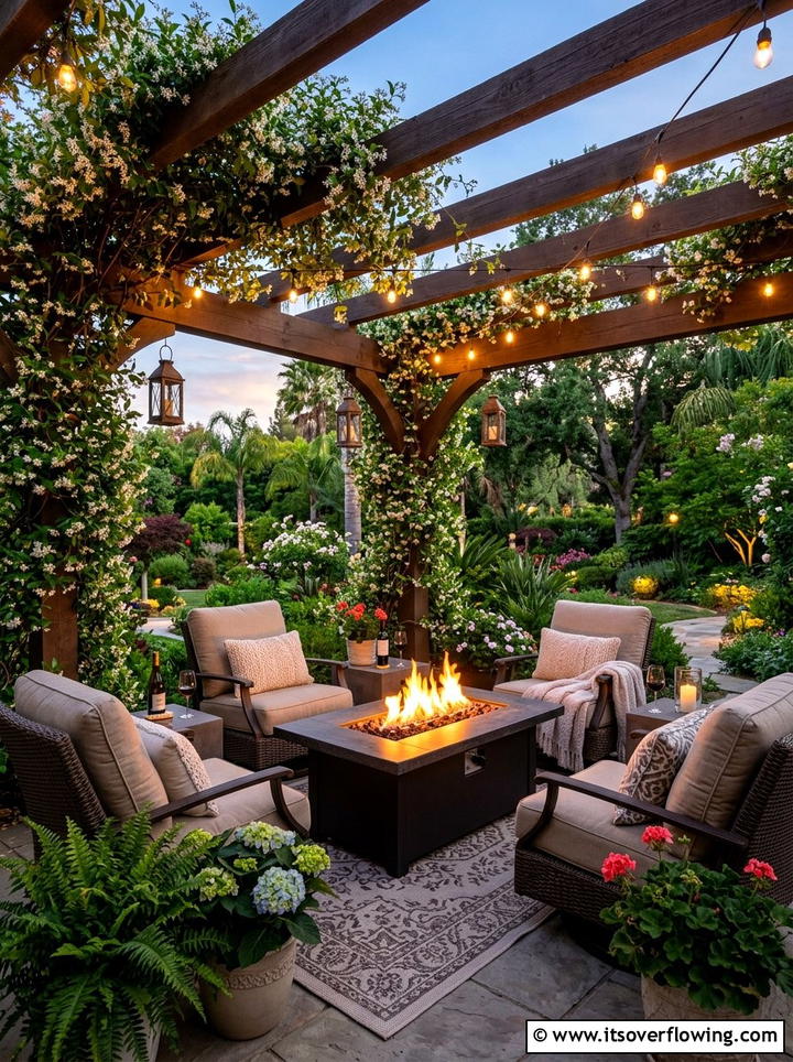 Pergola fire pit corner - 25 garden design ideas for fire pit corners