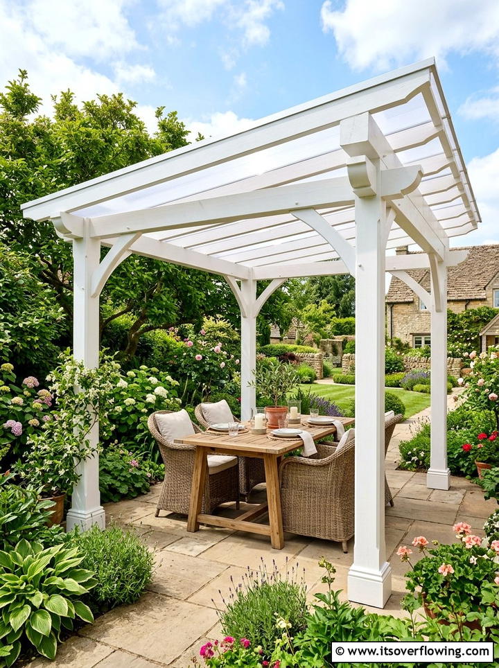 Pergola - 25 small garden ideas for backyard