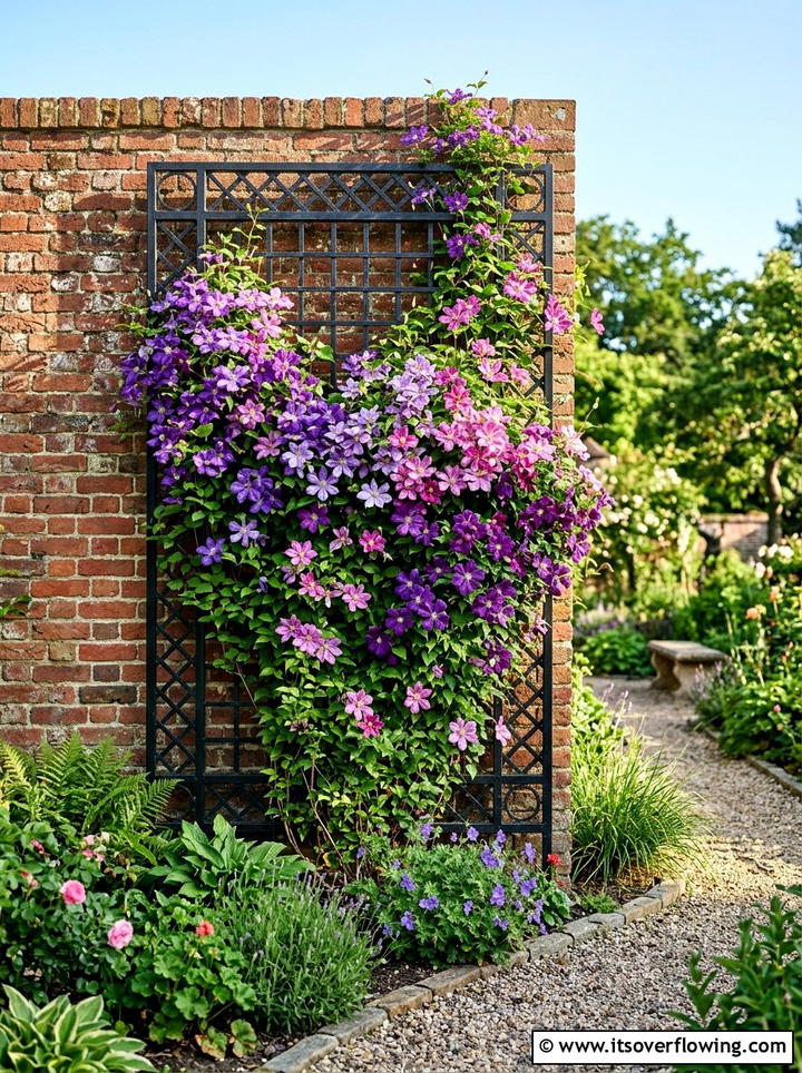 Permeable garden trellis - 25 garden ideas for windy areas