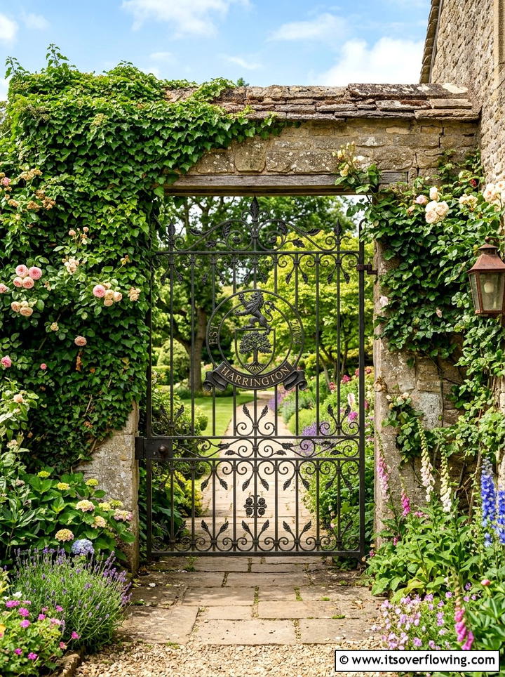 Personalized garden gate - 25 backyard decorating ideas with personalized decor