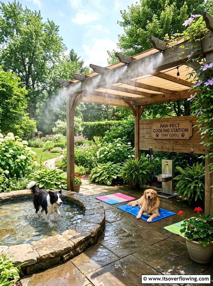 Pet Cooling Station - 25 garden design ideas for pet friendly yards