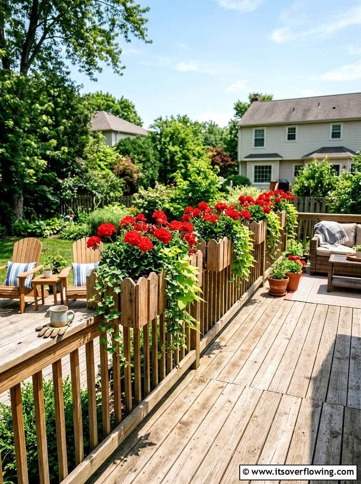 Picket Fence Planter Box - 25 cheap garden ideas for backyard