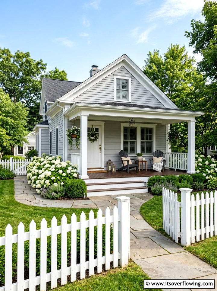 Picket Fence Porch Aesthetic - 25 front porch decor ideas with neutral tones