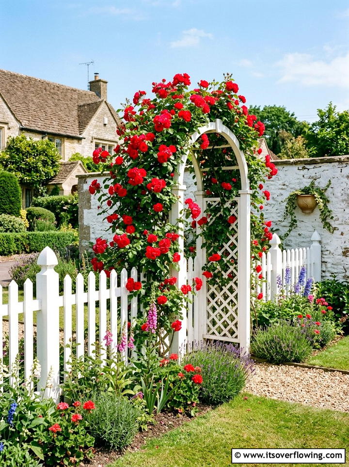 Picket Fence Section Trellis - 25 upcycled garden ideas with trellis walls