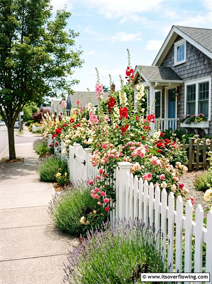 Picket fence - 25 garden decor ideas for cottage gardens