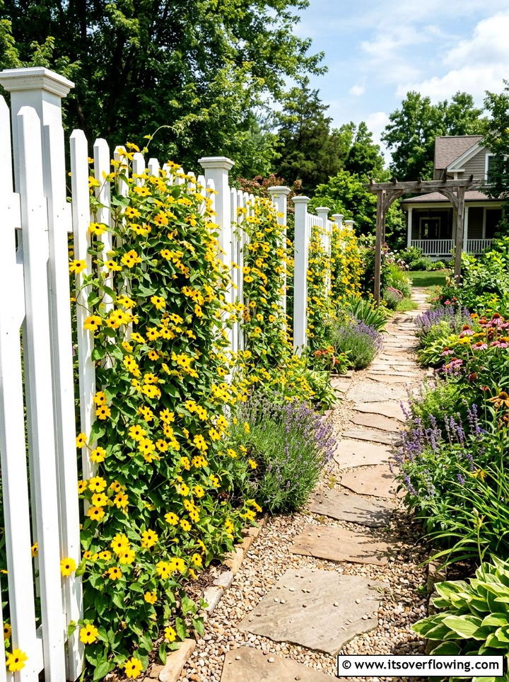 Picket fence garden wall - 25 cheap garden ideas with homemade trellis