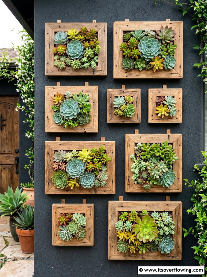Picture Frame Vertical Garden - 25 recycled garden ideas for backyard decor