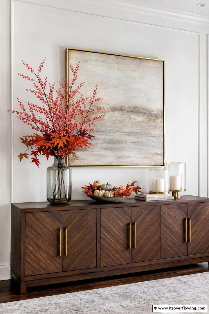 Pink Berry Stems - 50 Pink Fall Decor Ideas Roundup- Soft Seasonal Vibes