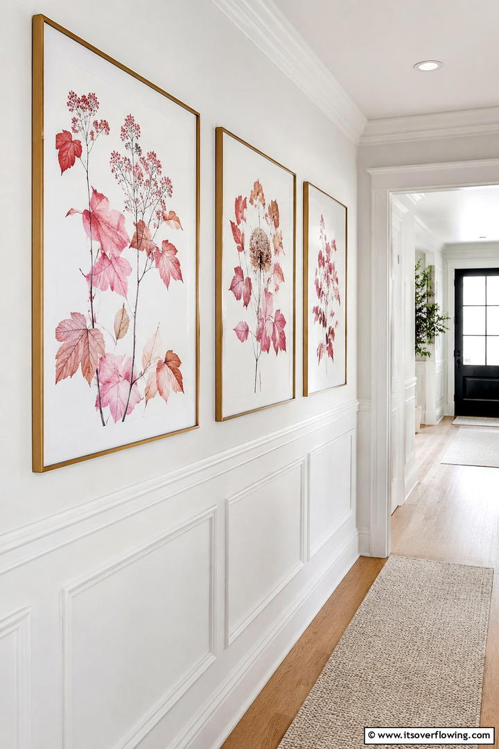 Pink Botanical Prints - 50 Pink Fall Decor Ideas Roundup- Soft Seasonal Vibes