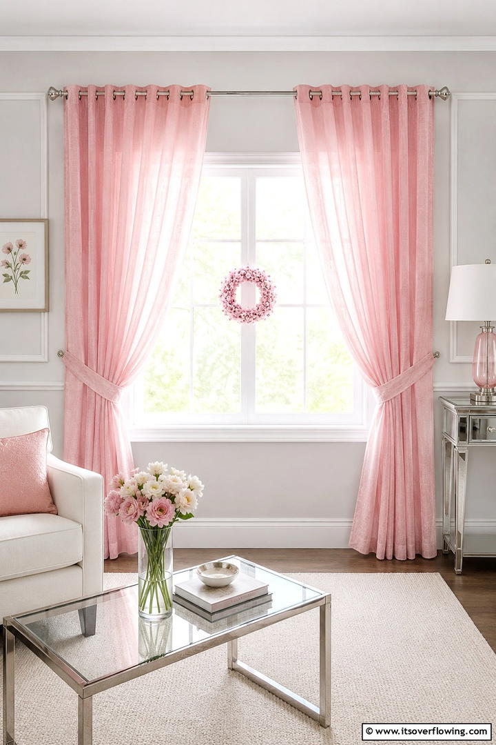 Pink Window Treatments - 50 Pink Fall Decor Ideas Roundup- Soft Seasonal Vibes