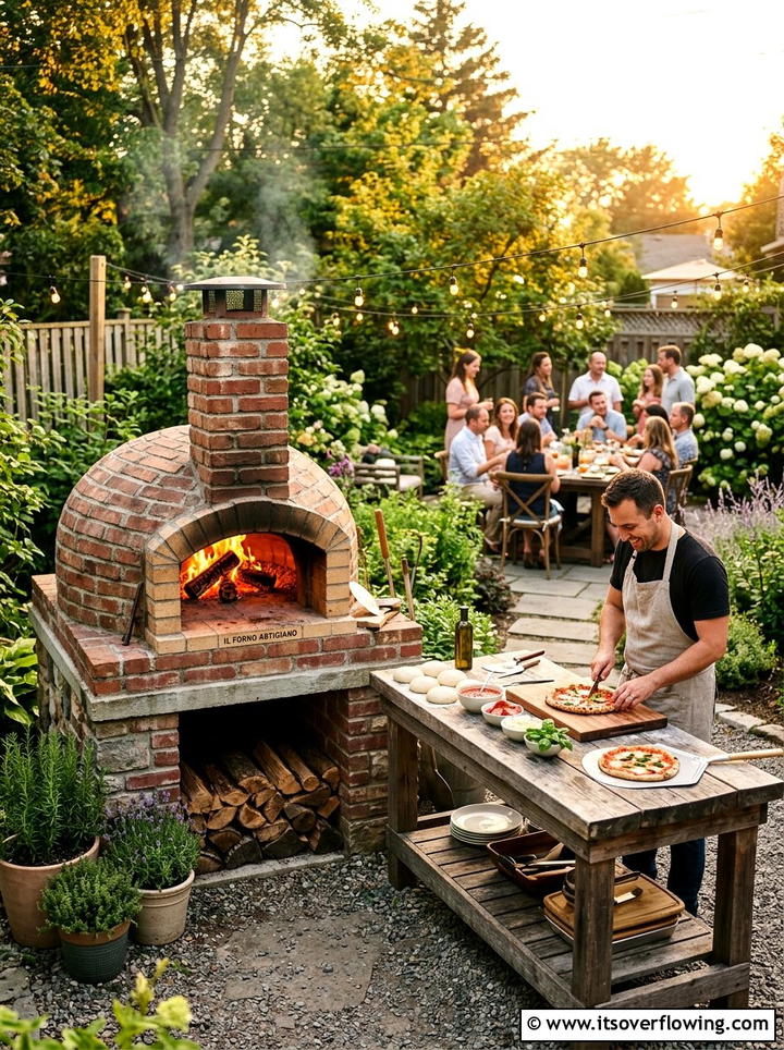 Pizza Oven Station - 25 backyard ideas for entertaining