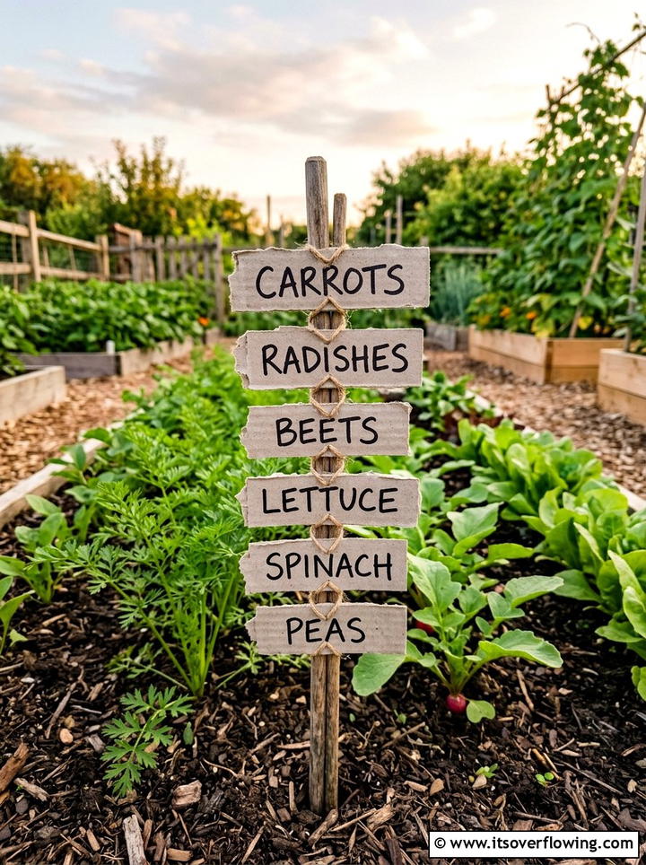Plant label - 25 recycled garden ideas with egg cartons