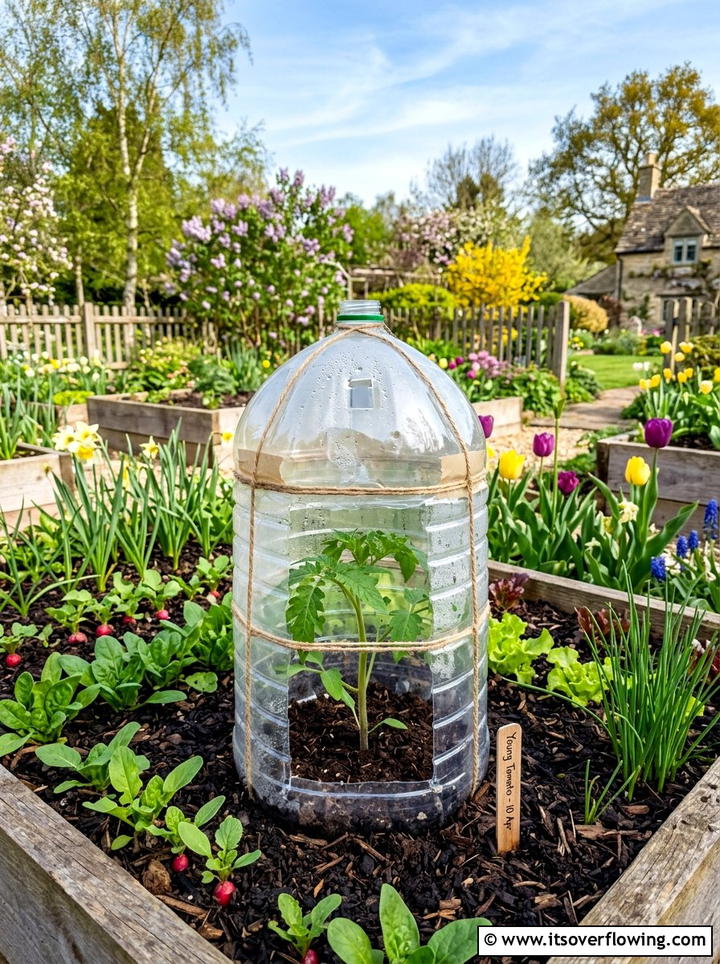 Plastic Bottle Greenhouse - 25 recycled garden ideas with plastic bottles