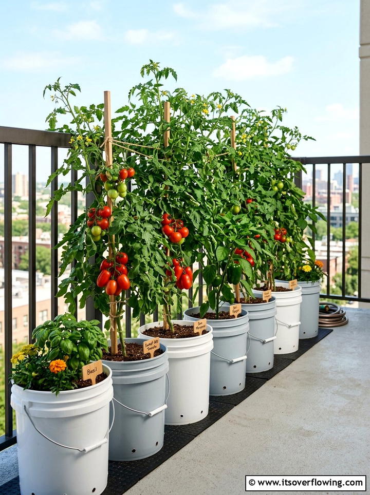 Plastic Five Gallon Bucket Vegetable Garden - 25 recycled garden ideas with buckets