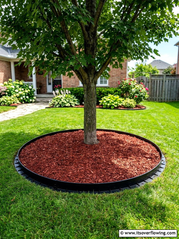 Plastic garden edging - 25 backyard ideas with edging