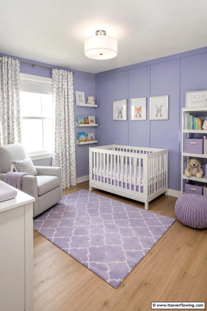 Playful Periwinkle - 30 Soothing Nursery Color Ideas for a Calming Atmosphere