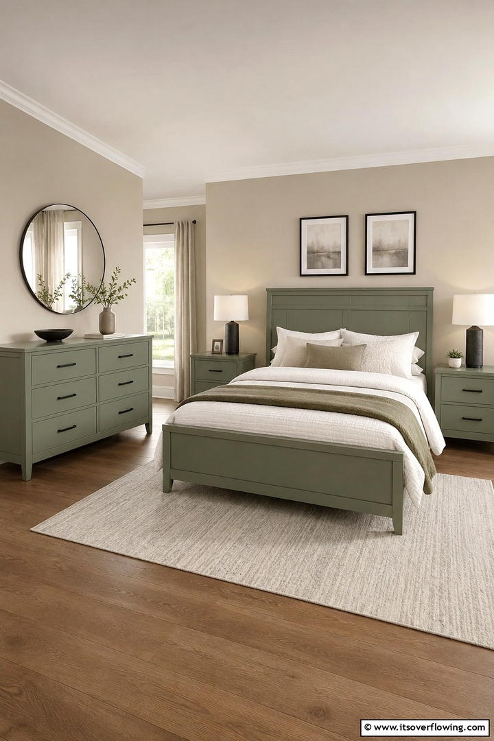 Polished Sage Green Furniture - 30 Sage Green Bedroom Ideas for Serene Modern Spaces