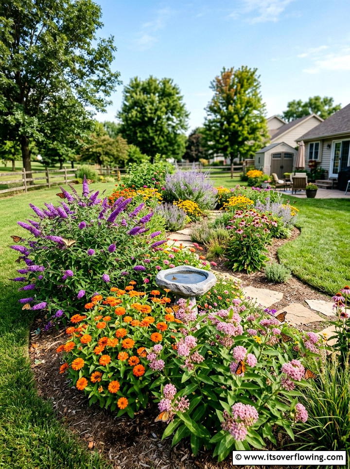 Pollinator Butterfly Garden - 25 garden ideas for full sun
