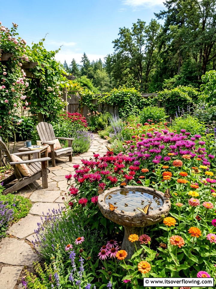 Pollinator Friendly Backyard - 25 garden ideas with wildflowers