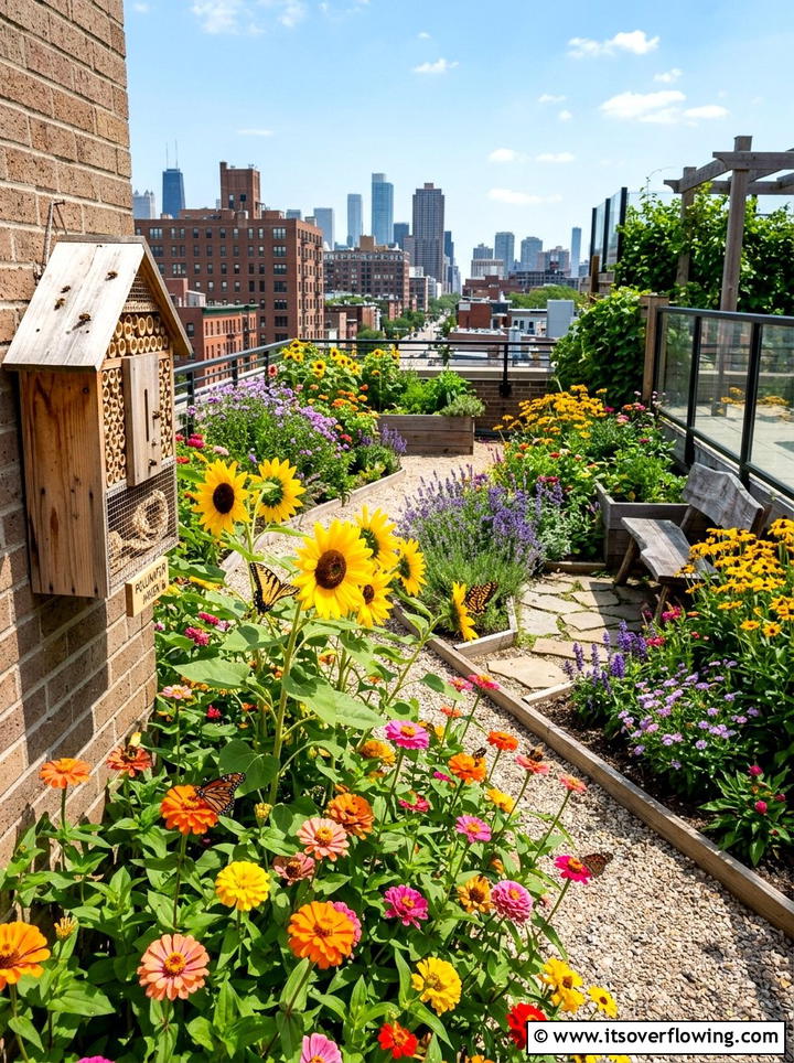 Pollinator Friendly Rooftop Garden - 25 creative garden ideas for rooftops