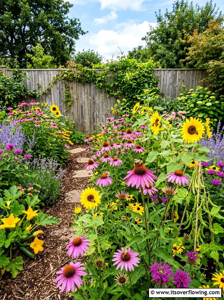 Pollinator Garden - 25 backyard ideas with vegetable garden