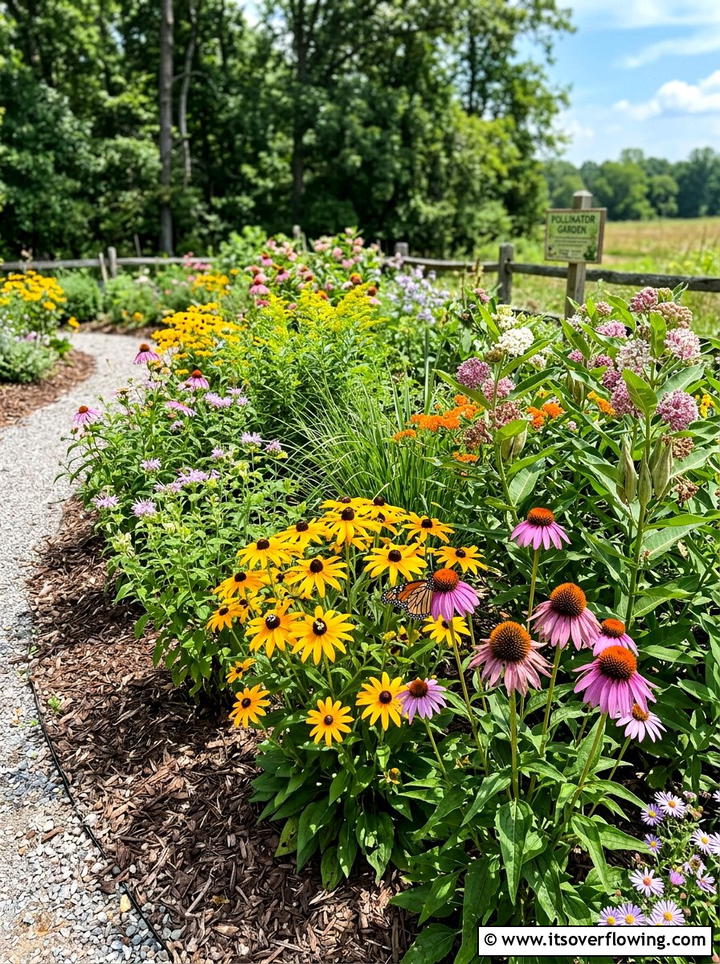 Pollinator Garden Bed - 25 garden ideas for front yards