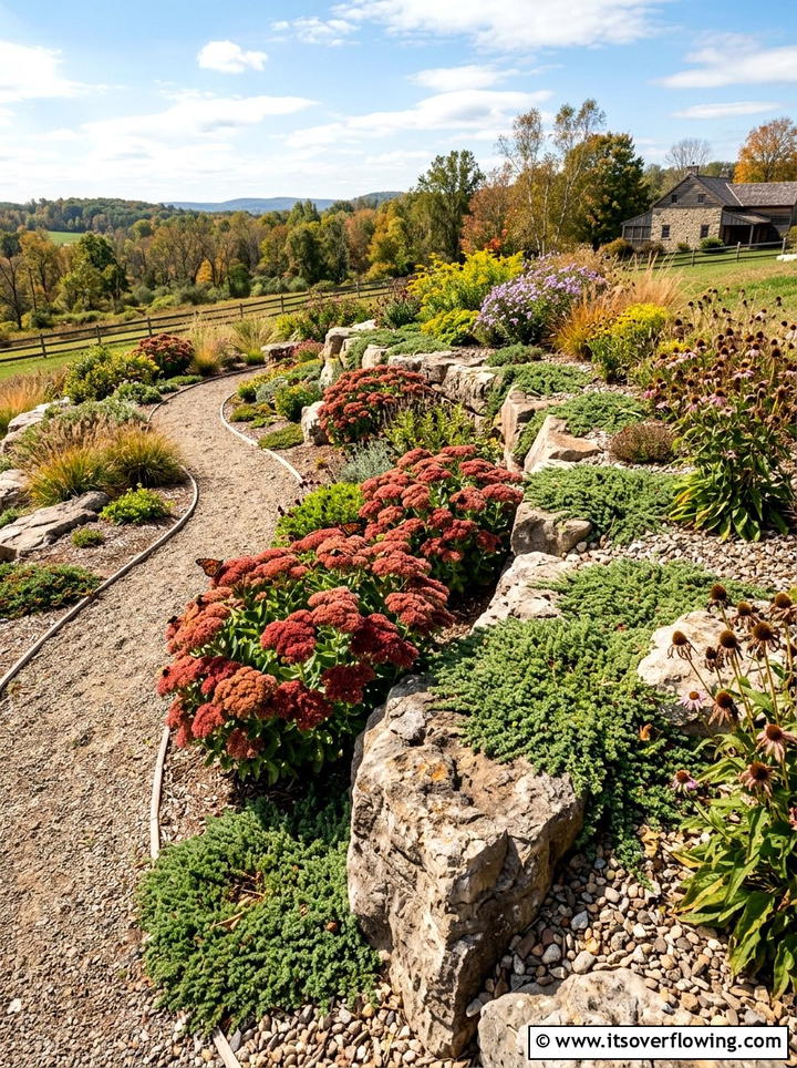 Pollinator friendly rock garden - 25 small garden ideas with pollinator plants